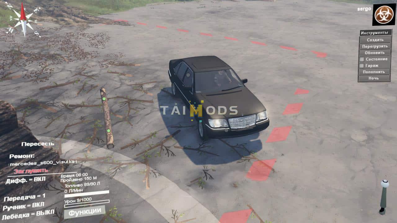 Spintires - Mercedes S600 W140 V1 (V03.03.16) Spintires - Mercedes S600 W140 V1 (V03.03.16)