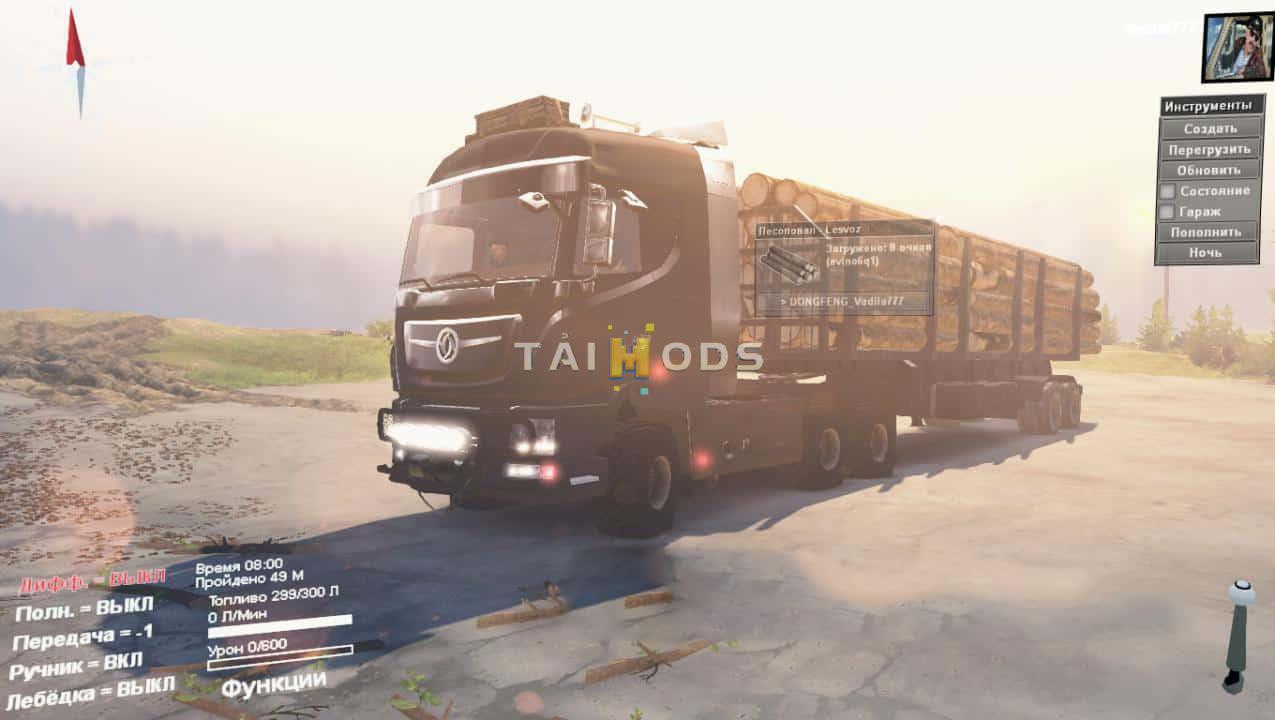 Spintires - Dongfeng Truck V3.0 (V03.03.16) Spintires - Dongfeng Truck V3.0 (V03.03.16)