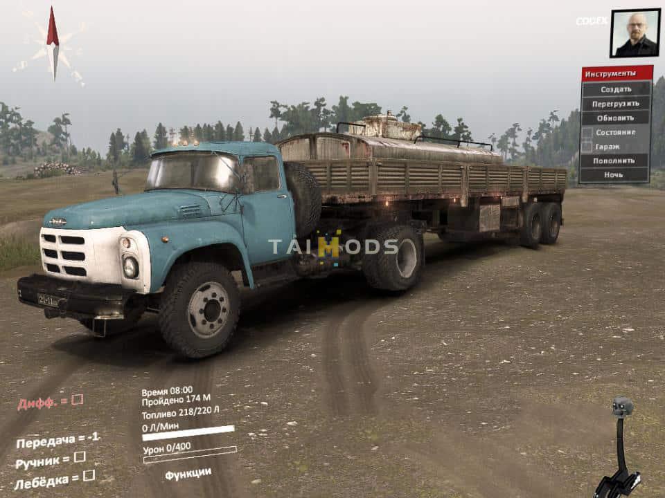 Spintires - Something 8 – ZiL-8E130G Mod (V03.03.16) Spintires - Something 8 – ZiL-8E130G Mod (V03.03.16)