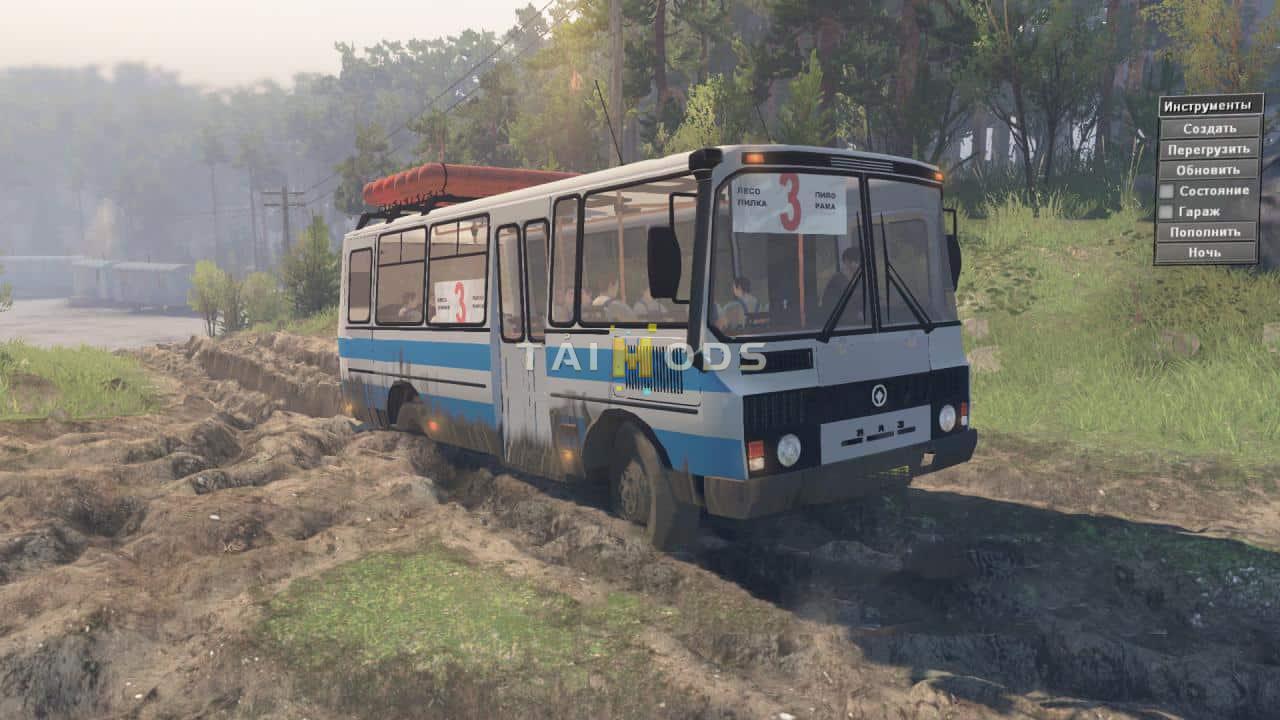 Spintires - Paz-3205 4x2 Bus V1.2 (V03.03.16) Spintires - Paz-3205 4x2 Bus V1.2 (V03.03.16)