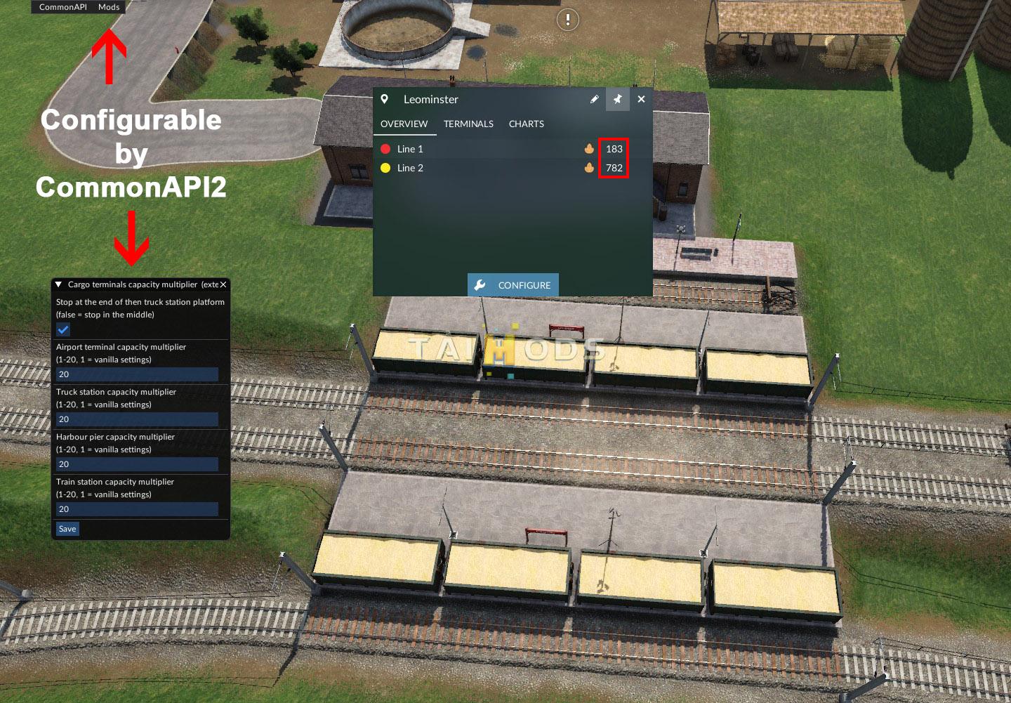 Transport Fever 2 - Cargo Terminals Capacity Multiplier () Transport Fever 2 - Cargo Terminals Capacity Multiplier ()
