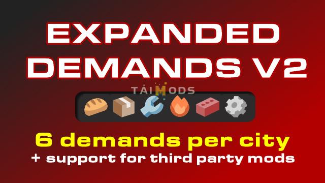 Transport Fever 2 - Expanded Cargo Demands (6 Per City) () Transport Fever 2 - Expanded Cargo Demands (6 Per City) ()