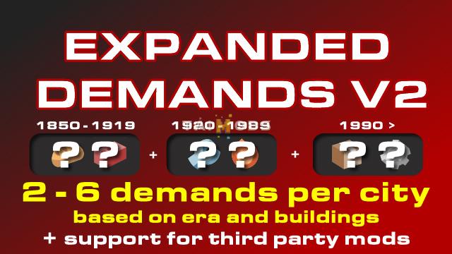 Transport Fever 2 - Expanded Cargo Demands (Dynamic Growth) () Transport Fever 2 - Expanded Cargo Demands (Dynamic Growth) ()