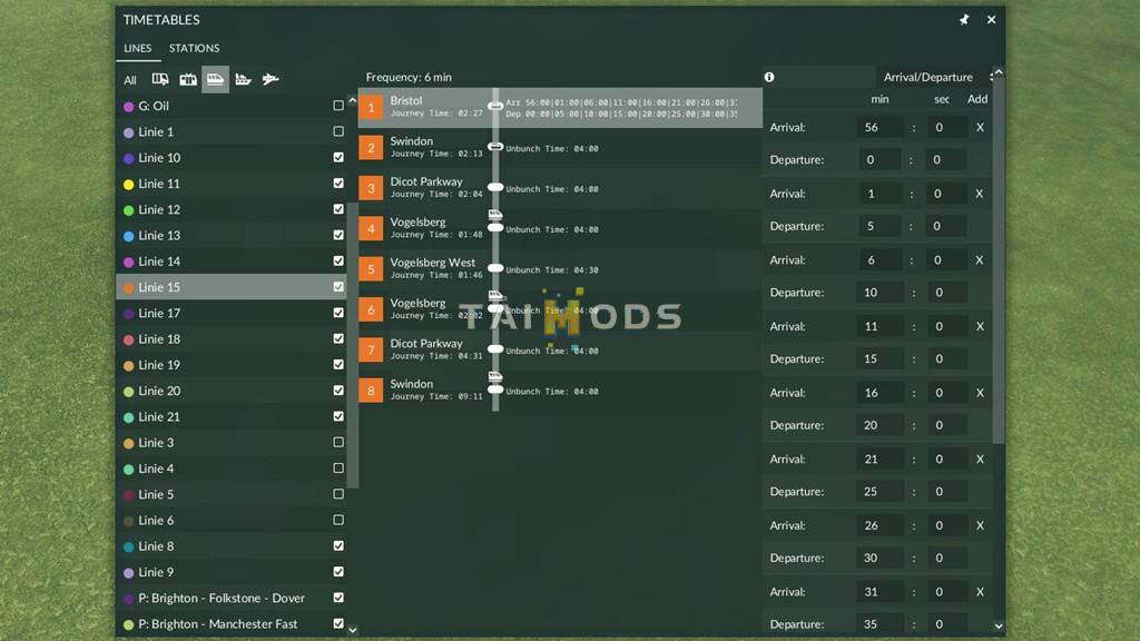 Transport Fever 2 - Timetables () Transport Fever 2 - Timetables ()