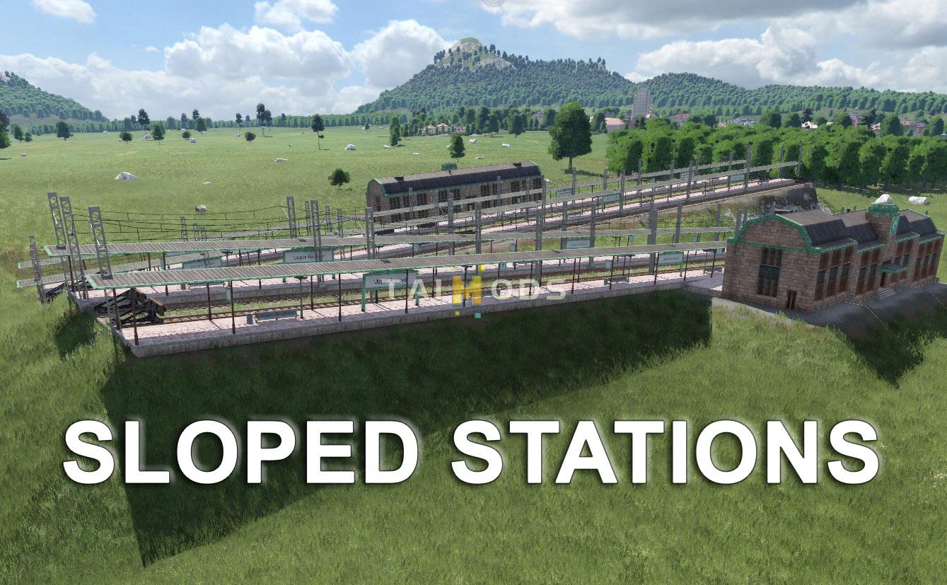 Transport Fever 2 - Sloped Train Station () Transport Fever 2 - Sloped Train Station ()