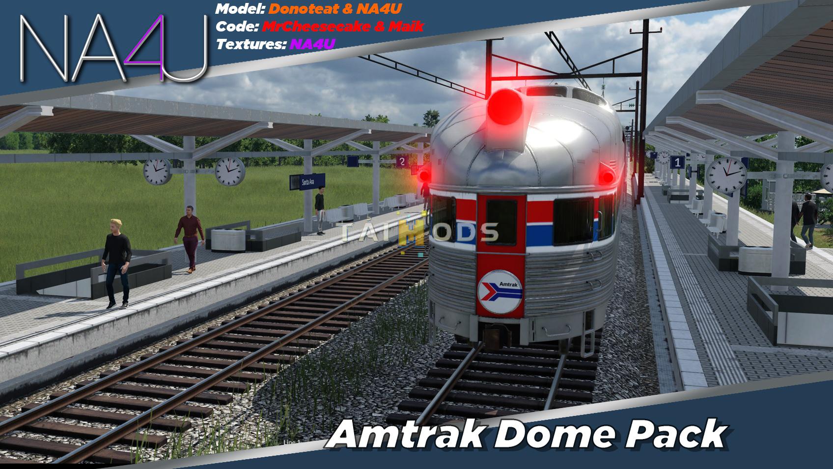 Transport Fever 2 - NA4U Dome Pack Amtrak Phase I () Transport Fever 2 - NA4U Dome Pack Amtrak Phase I ()