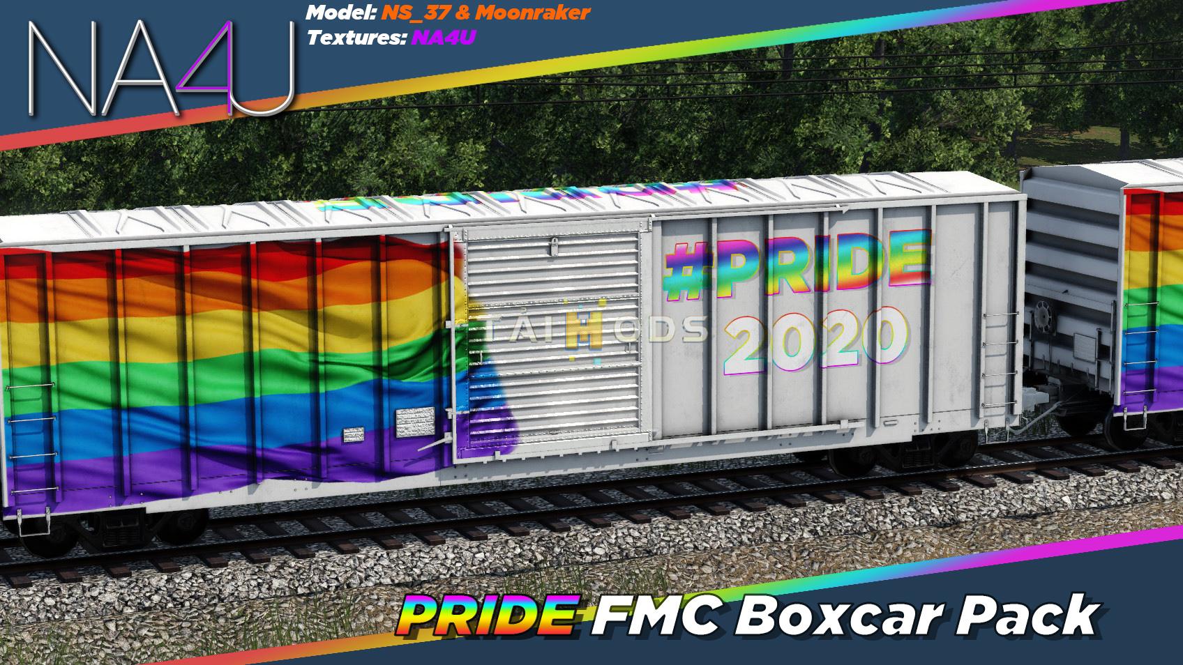 Transport Fever 2 - FMC 50ft Boxcar – Pride 2020 Skin Pack () Transport Fever 2 - FMC 50ft Boxcar – Pride 2020 Skin Pack ()