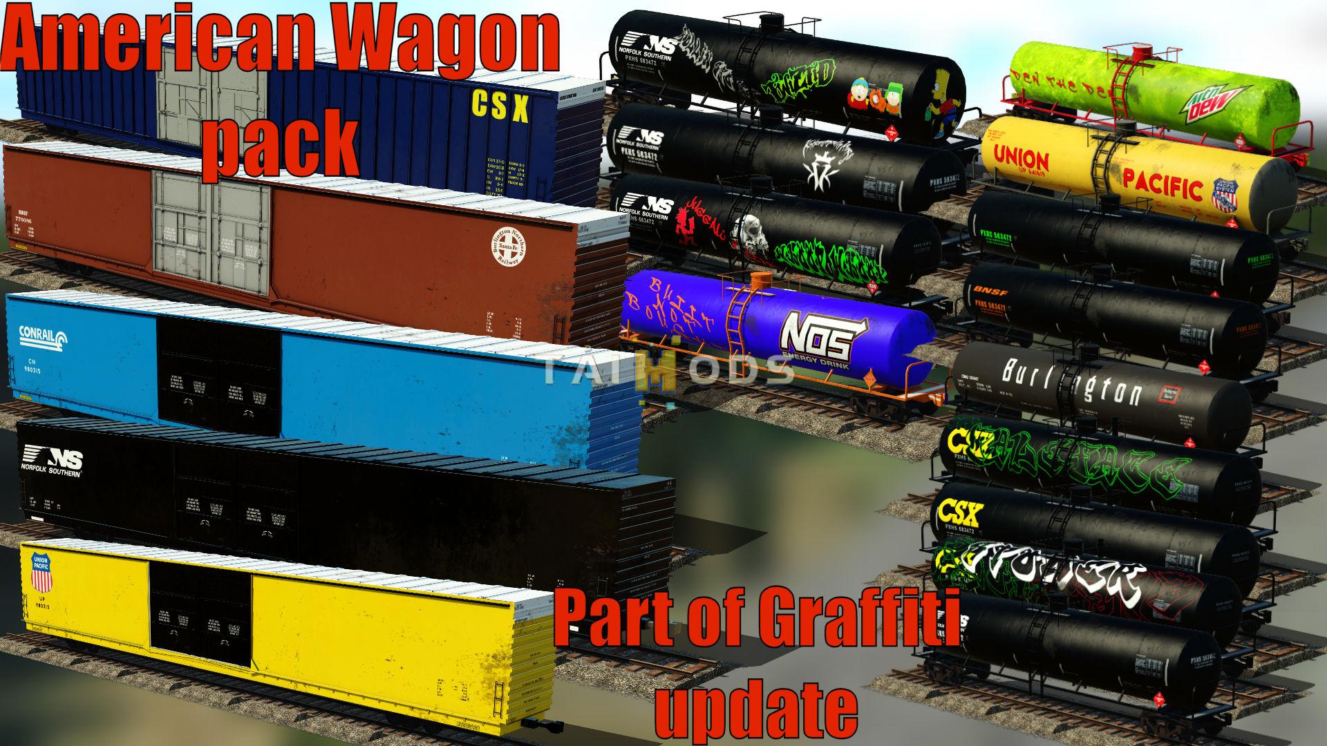 Transport Fever 2 - USA Wagon Pack 1 () Transport Fever 2 - USA Wagon Pack 1 ()