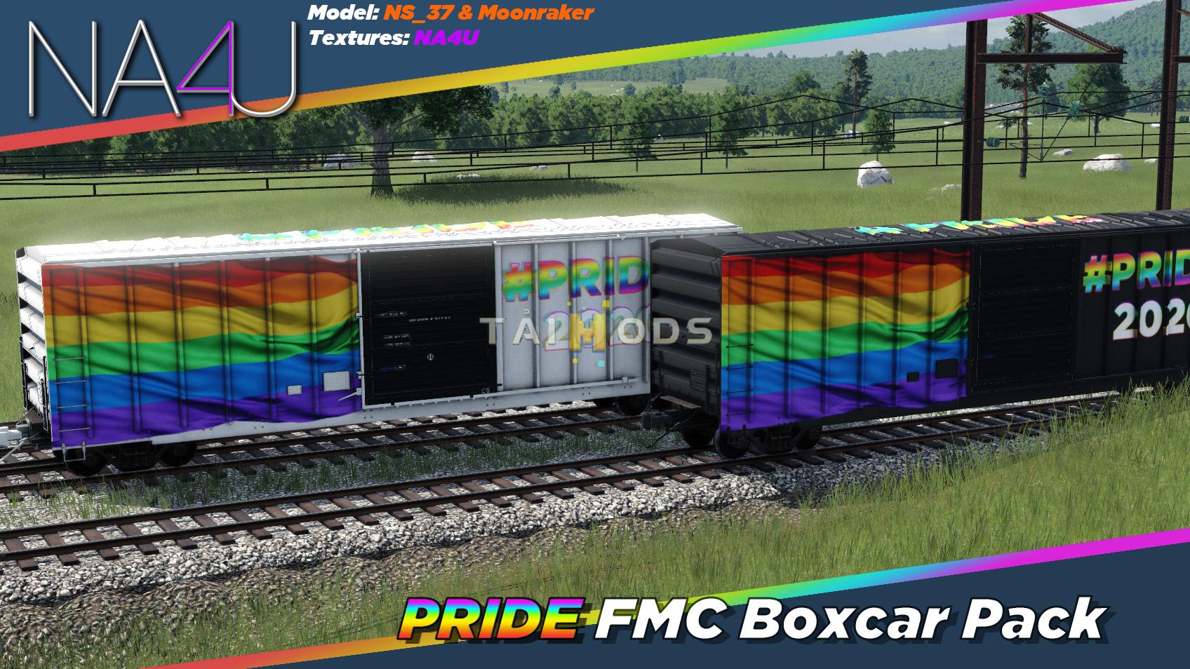 Transport Fever 2 - FMC 50ft Boxcar – Pride 2020 Skin Pack () Transport Fever 2 - FMC 50ft Boxcar – Pride 2020 Skin Pack ()