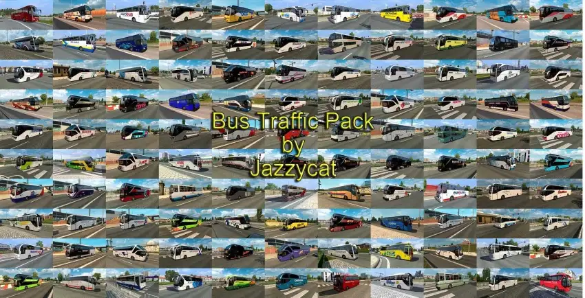 ETS2 - Bus Traffic Pack V18.1.10 ETS2 - Bus Traffic Pack V18.1.10