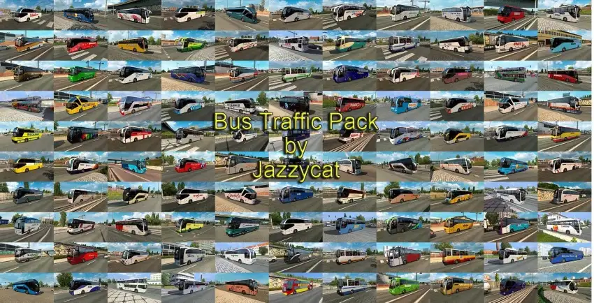 ETS2 - Bus Traffic Pack V18.1.10 ETS2 - Bus Traffic Pack V18.1.10