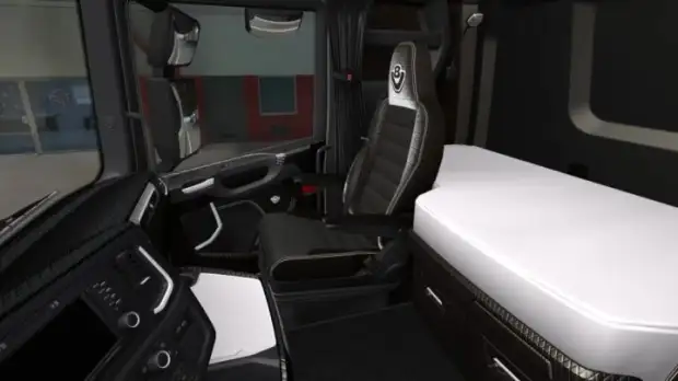 ETS2 - Scania S & R 2016 Black & White Interior