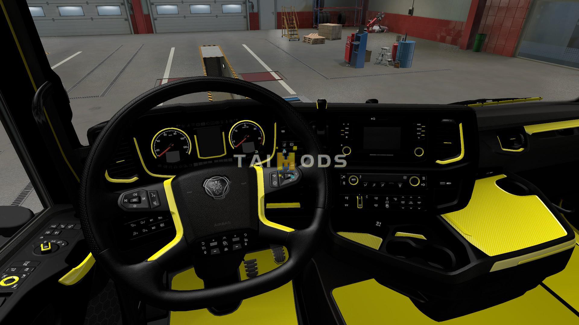 ETS2 - Yellow Interior for Scania S & R 2016 V1.0 (1.40.x) ETS2 - Yellow Interior for Scania S & R 2016 V1.0 (1.40.x)