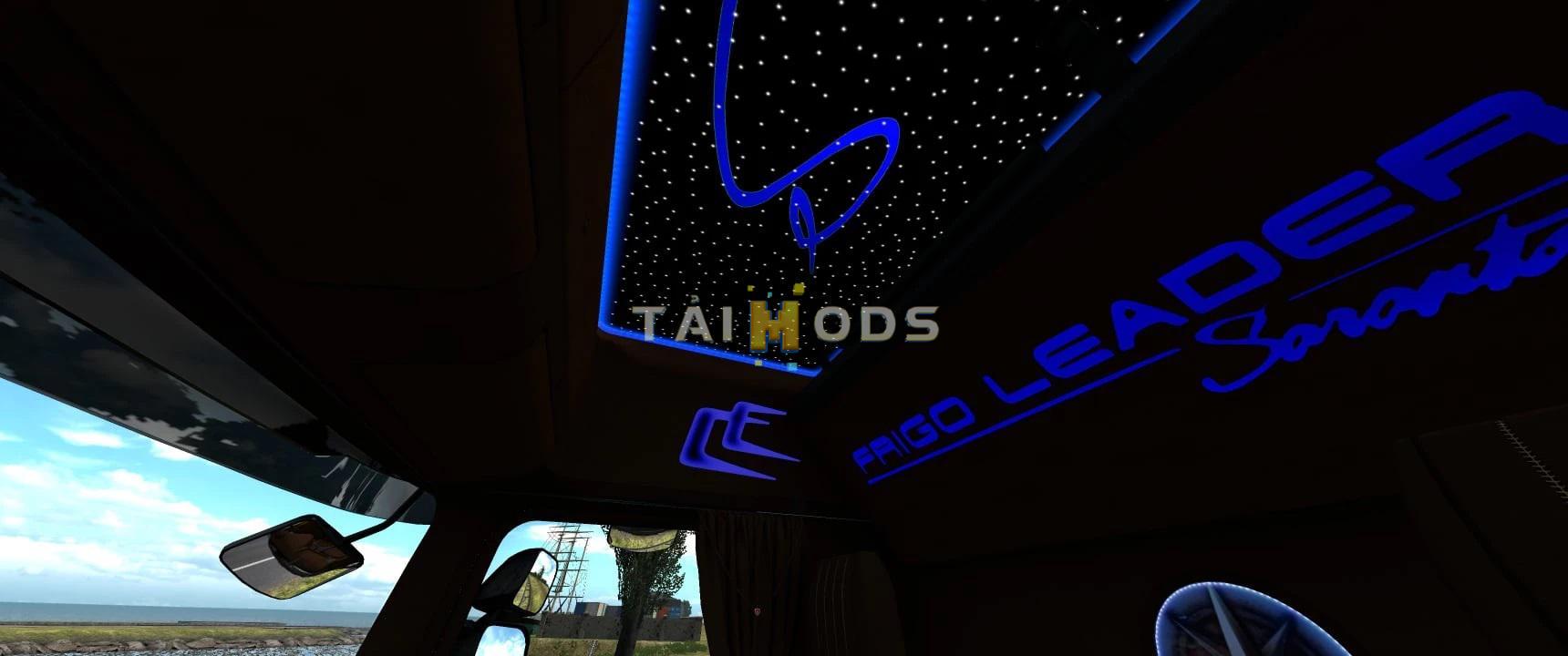 ETS2 - Scania RJL Interior Frigo Leader Sarantos Style (1.39.x)