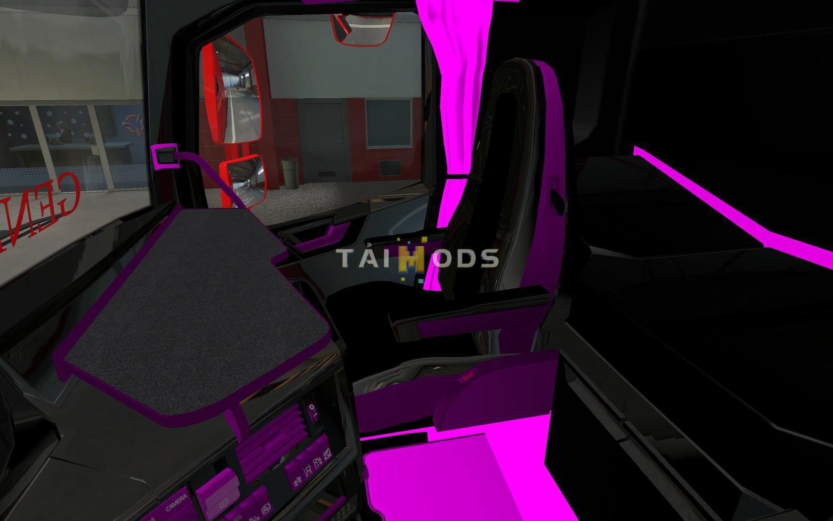 ETS2 - Volvo FH16 2012 Pink And Black Interior (1.39.x)