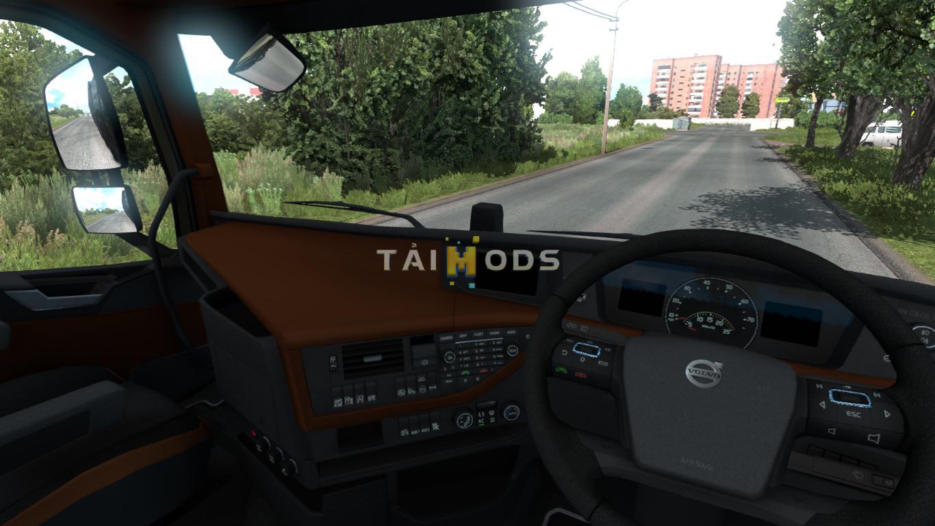 ETS2 - Volvo Black - Brown Interior (1.39.x) ETS2 - Volvo Black - Brown Interior (1.39.x)