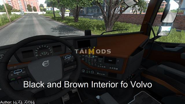 ETS2 - Volvo Black - Brown Interior (1.39.x) ETS2 - Volvo Black - Brown Interior (1.39.x)