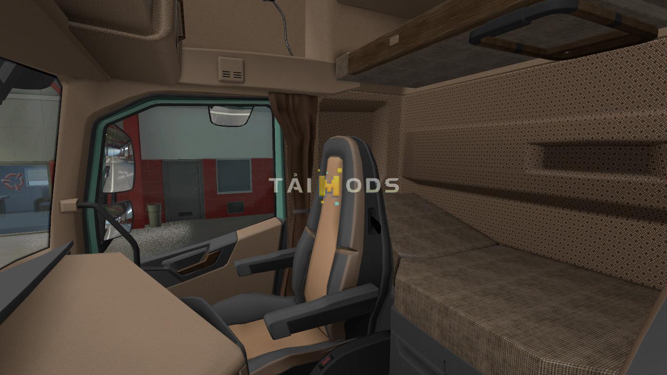 ETS2 - Volvo FH16 2012 Brown Interior V1.0 (1.39.x)
