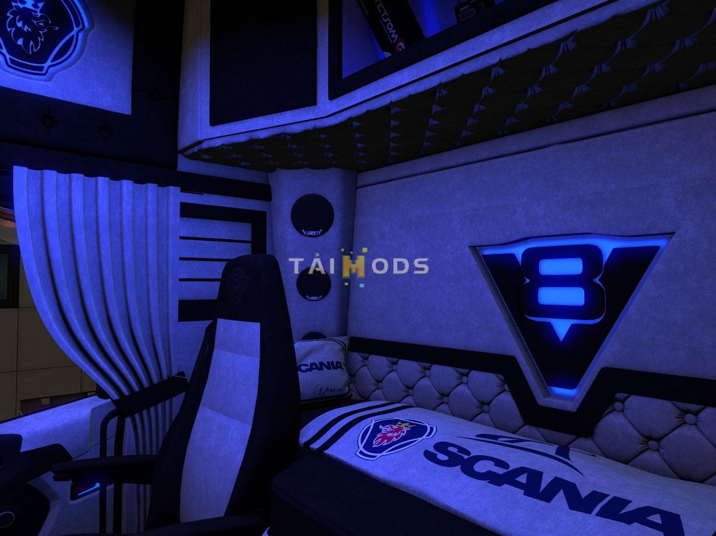 ETS2 - Scania Nextgen Grey Interior V8 (1.37.x) ETS2 - Scania Nextgen Grey Interior V8 (1.37.x)