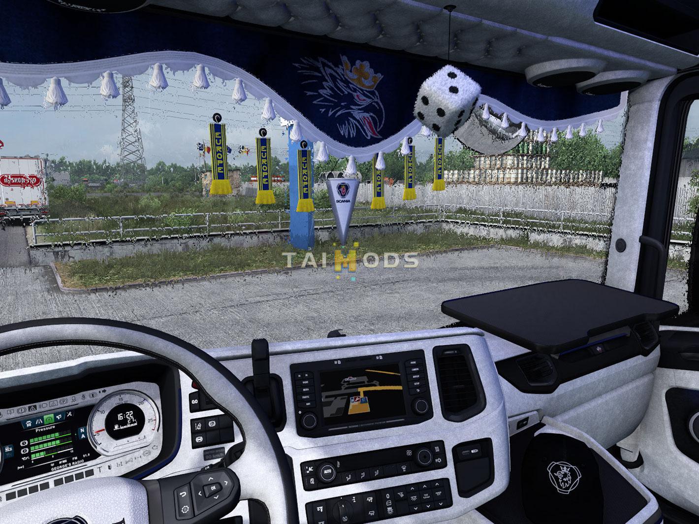 ETS2 - Scania Nextgen Grey Interior V8 (1.37.x) ETS2 - Scania Nextgen Grey Interior V8 (1.37.x)