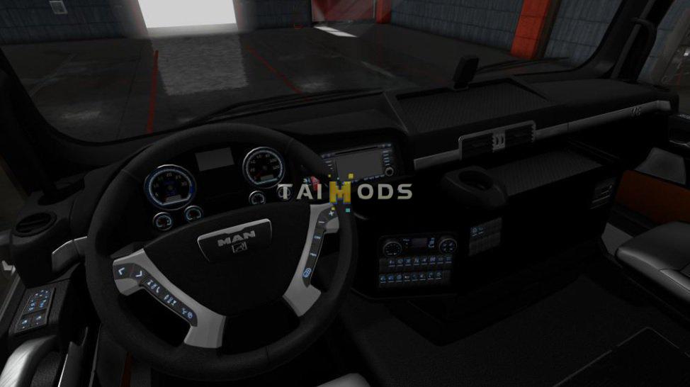 ETS2 - Man Tgx Black Interior (1.36.x)