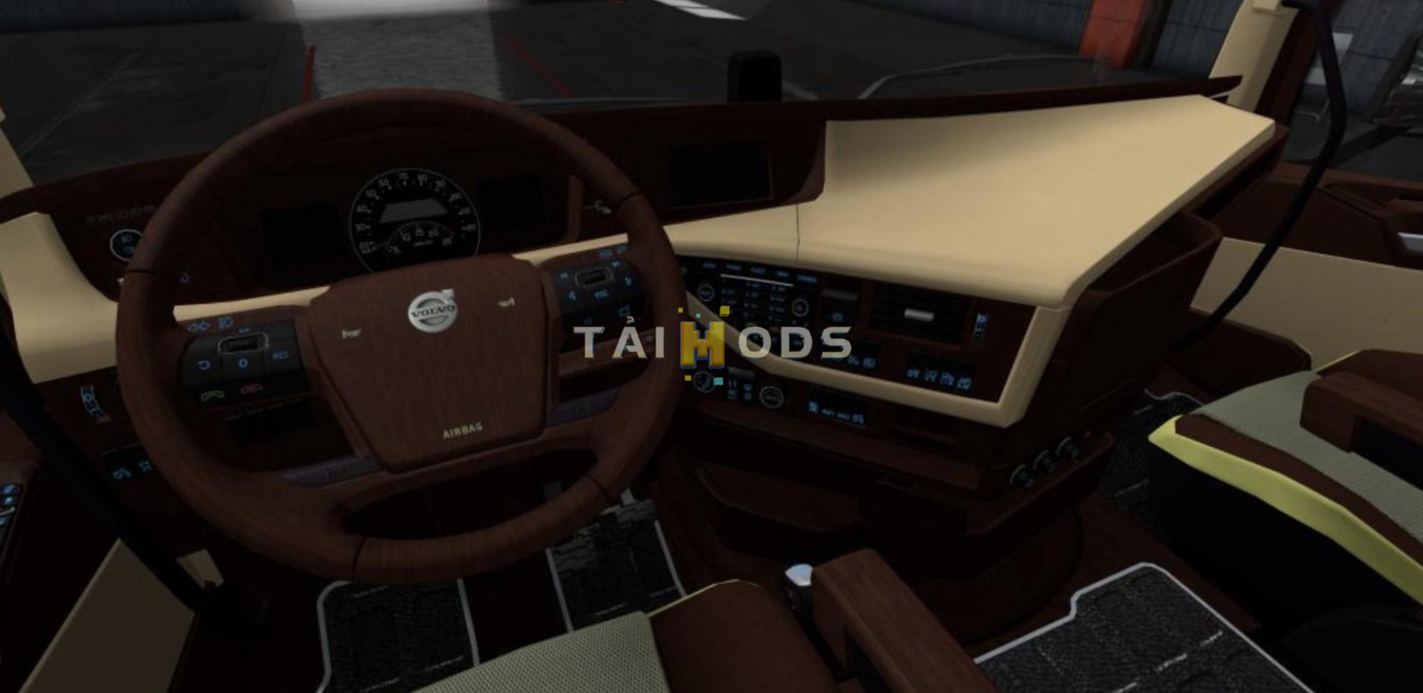 ETS2 - Volvo FH16 2012 Wooden Cream Interior + Blue Dashboard (1.36.x) ETS2 - Volvo FH16 2012 Wooden Cream Interior + Blue Dashboard (1.36.x)
