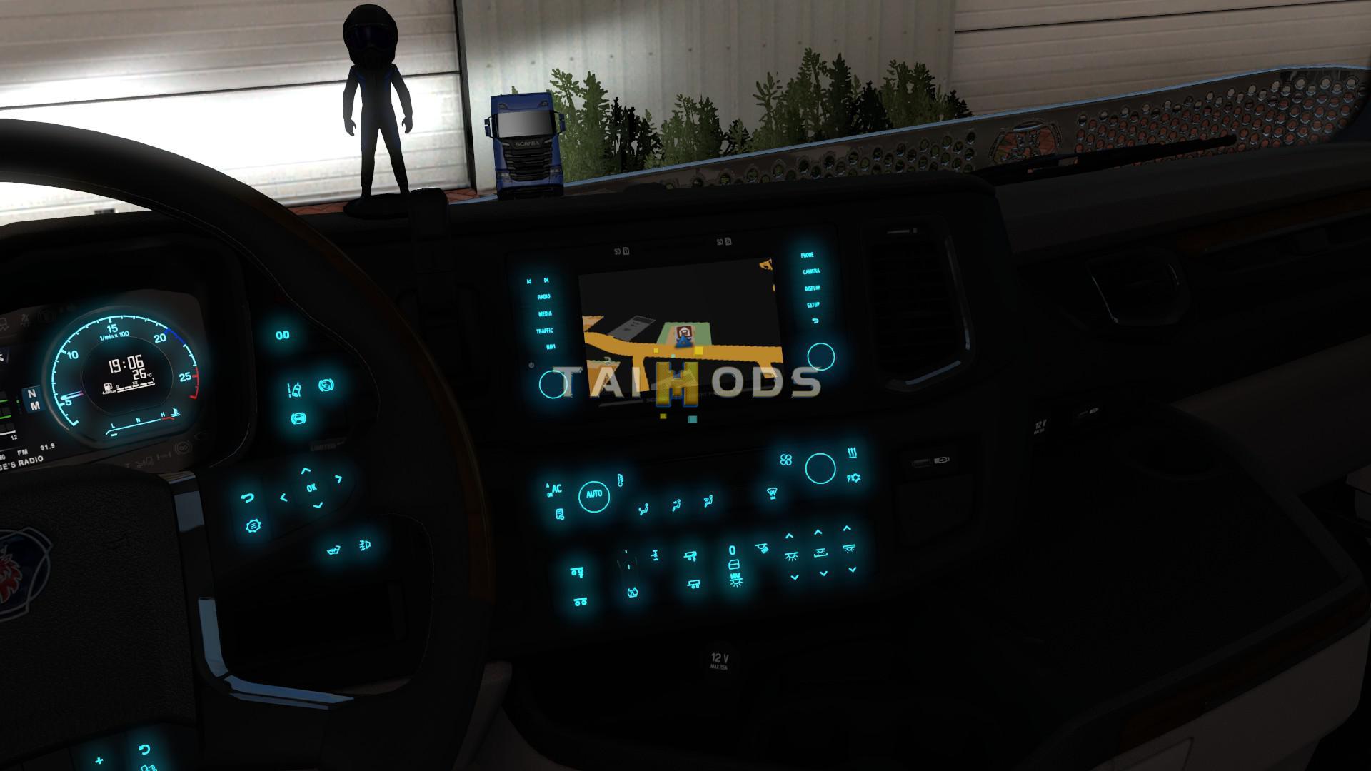 ETS2 - Blue Interior Light V1.0 (1.35.X) ETS2 - Blue Interior Light V1.0 (1.35.X)