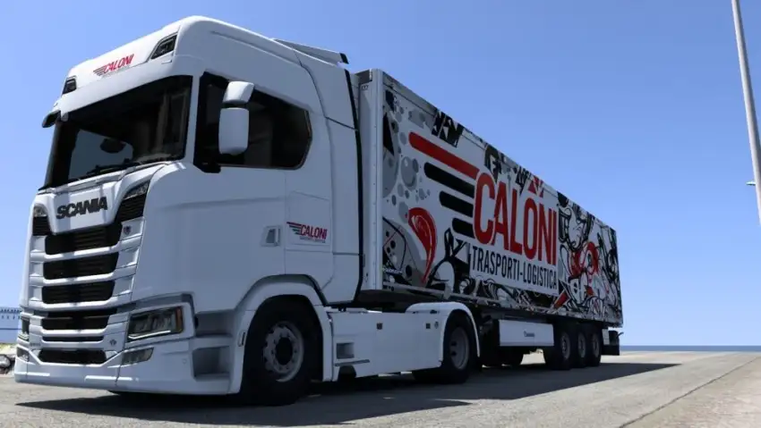 ETS2 - Scania S + Krone Cool Liner Caloni Logistic Combo Skin V1.56 ETS2 - Scania S + Krone Cool Liner Caloni Logistic Combo Skin V1.56