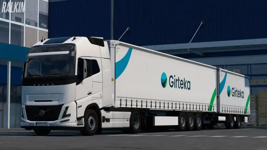 ETS2 - Girteka Logistics Krone DLC Skin Pack V1.1 ETS2 - Girteka Logistics Krone DLC Skin Pack V1.1
