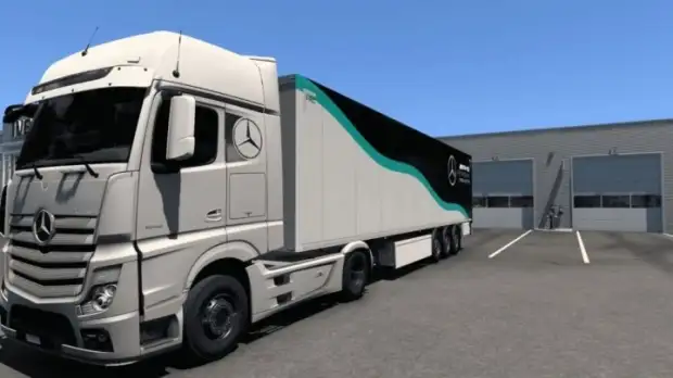 ETS2 - Mercedes AMG Skin F1 Team 2024 V1.0 ETS2 - Mercedes AMG Skin F1 Team 2024 V1.0