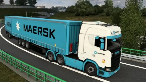 ETS2 - Skin Maersk Krone Profi Liner V2.0