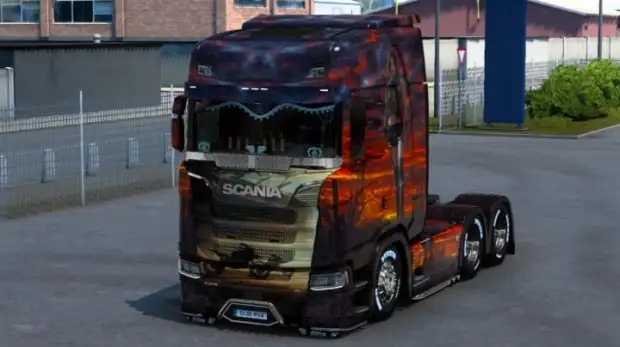 ETS2 - Desert Fire Woman Skin ETS2 - Desert Fire Woman Skin