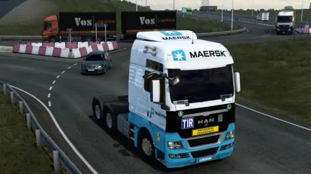 ETS2 - Man Tgx Euro 5 Maersk Skin V1.0