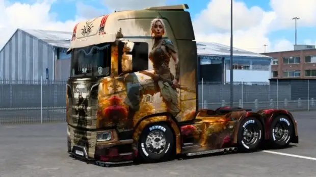 ETS2 - Warrior Girl Skin ETS2 - Warrior Girl Skin