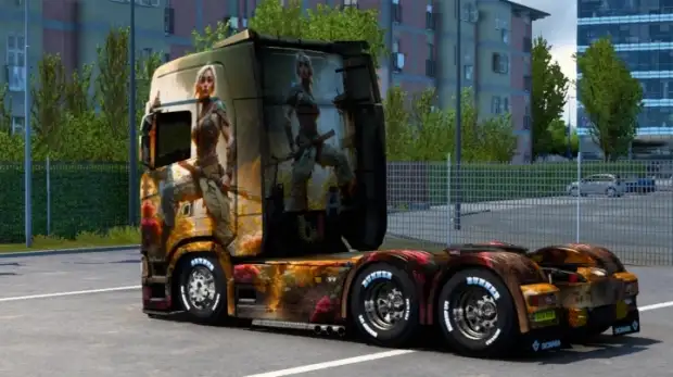 ETS2 - Warrior Girl Skin ETS2 - Warrior Girl Skin