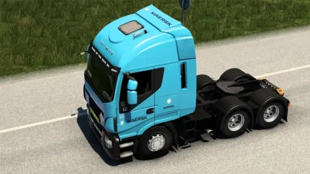 ETS2 - Maersk Iveco Hi-Way Skin V2.0 ETS2 - Maersk Iveco Hi-Way Skin V2.0