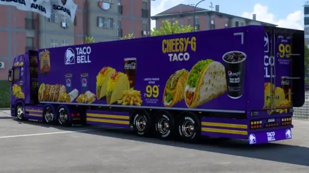 ETS2 - Taco Bell Mod Pack + Traffic Trailer Mod Pack ETS2 - Taco Bell Mod Pack + Traffic Trailer Mod Pack