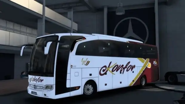 ETS2 - Mercedes Benz Travego 15 SHD Konfor Turizm Kurumsal Skin V1.0 ETS2 - Mercedes Benz Travego 15 SHD Konfor Turizm Kurumsal Skin V1.0