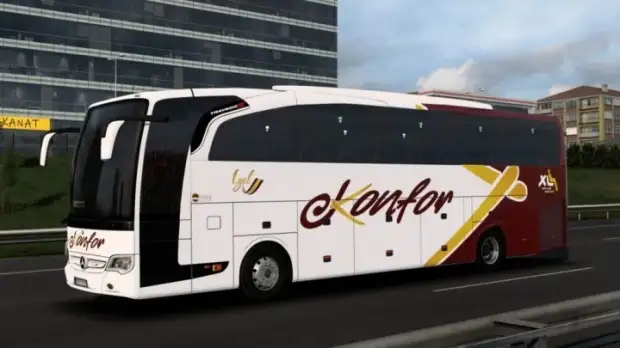 ETS2 - Mercedes Benz Travego 15 SHD Konfor Turizm Kurumsal Skin V1.0 ETS2 - Mercedes Benz Travego 15 SHD Konfor Turizm Kurumsal Skin V1.0