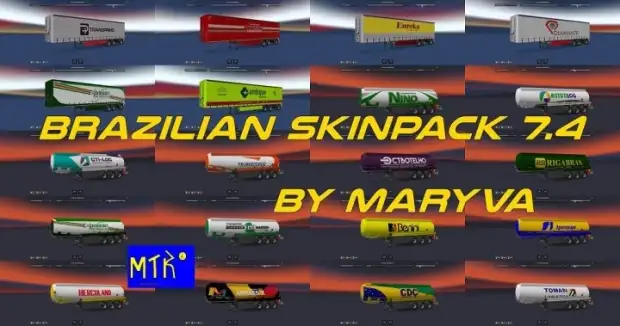 ETS2 - Brazilian Skinpack V7.4 ETS2 - Brazilian Skinpack V7.4