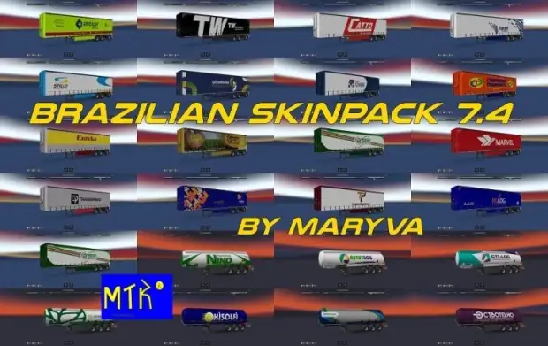ETS2 - Brazilian Skinpack V7.4 ETS2 - Brazilian Skinpack V7.4