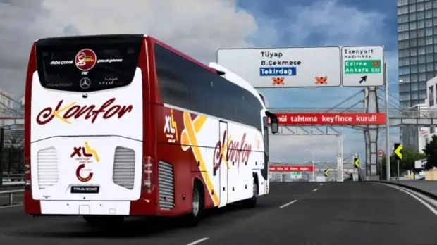 ETS2 - Mercedes-Benz Travego 16 SHD Euro 6 Konfor Turizm Kurumsal Skin V1.0