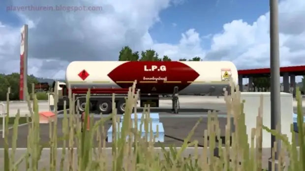 ETS2 - LPG Gas Tank Skin 2 for SCS Gas Tank by Player Thurein V1.0