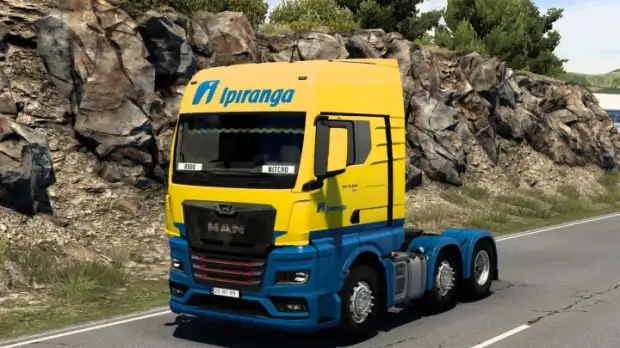 ETS2 - Man Tgx 2020 Ipiranga Skin V2.0 ETS2 - Man Tgx 2020 Ipiranga Skin V2.0