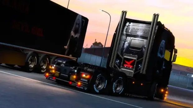 ETS2 - Scania Devil Girl Skin ETS2 - Scania Devil Girl Skin