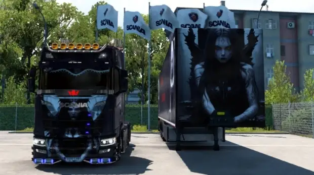 ETS2 - Scania Devil Girl Skin ETS2 - Scania Devil Girl Skin