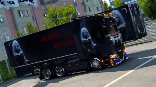 ETS2 - Scania Devil Girl Skin ETS2 - Scania Devil Girl Skin