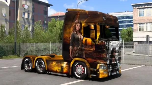 ETS2 - Scania Pirate Woman Skin ETS2 - Scania Pirate Woman Skin