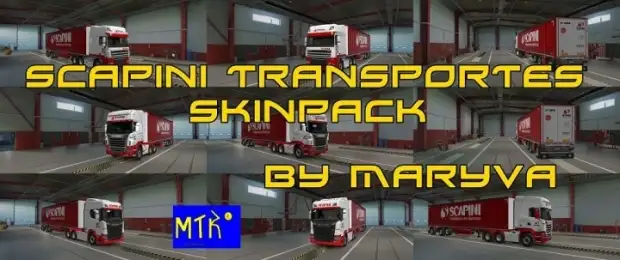 ETS2 - Scapini Transportes Skinpack V2.0 ETS2 - Scapini Transportes Skinpack V2.0