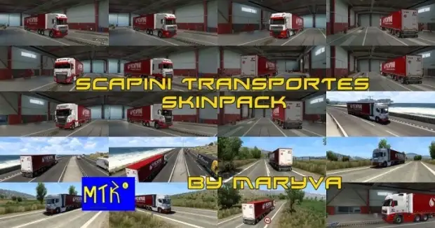 ETS2 - Scapini Transportes Skinpack V2.0 ETS2 - Scapini Transportes Skinpack V2.0